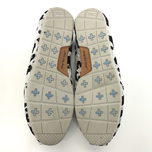 TOMS Shoes Sequin Leopard Cheetah Animal Print - Picture 7 of 8